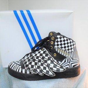 ADIDAS JEREMY SCOTT WINGS OPART CHECKERED SHOES 6